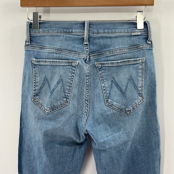 Mother Stunner Zip Ankle Step Fray Jeans - Light Kitty Racer - 26 - Picture 9 of 10